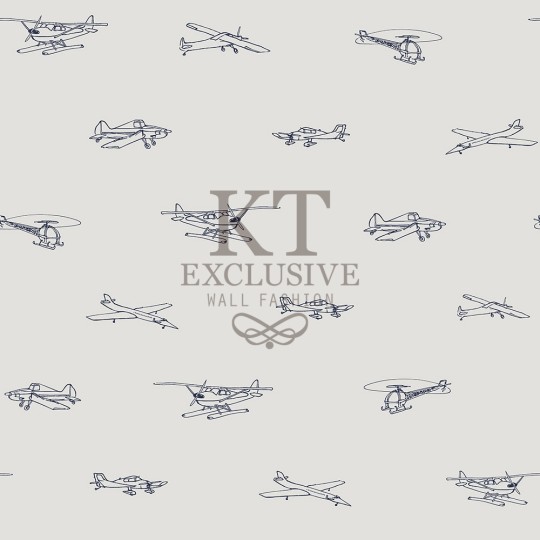 KT Exclusive 72063 Joy - tapeta dla dzieci w samoloty