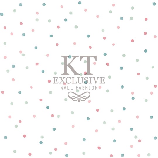 KT Exclusive 72112 Joy - tapeta dla dzieci w kropki