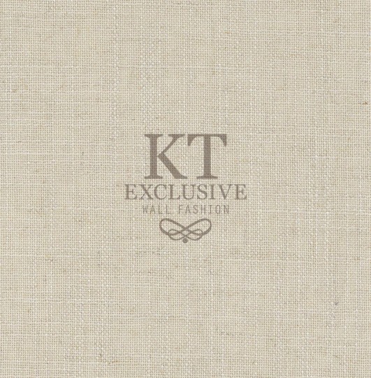 KT Exclusive NAT1381 Naturals - tapeta z lnu o wyglądzie tkaniny