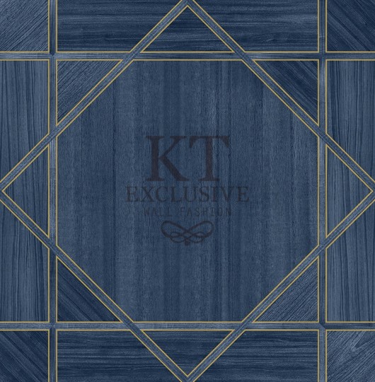 KT Exclusive ET601 Etre - tapeta z okleiny drewnianej w geometryczny wzór