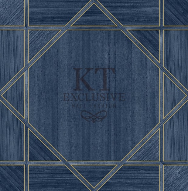 KT Exclusive ET601 Etre - tapeta z okleiny drewnianej w geometryczny wzór