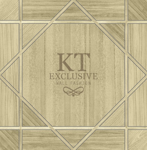 KT Exclusive ET602 Etre - tapeta z okleiny drewnianej w geometryczny wzór
