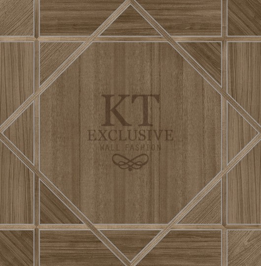 KT Exclusive ET603 Etre - tapeta z okleiny drewnianej w geometryczny wzór