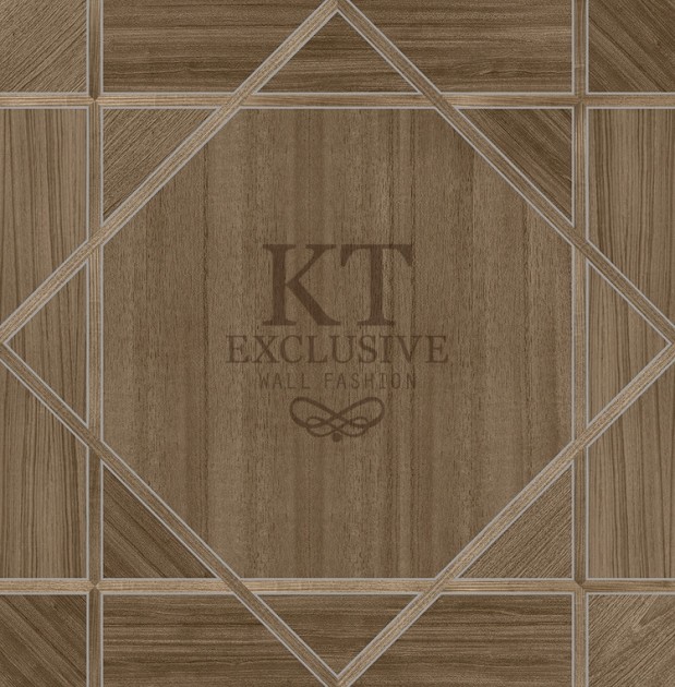 KT Exclusive ET603 Etre - tapeta z okleiny drewnianej w geometryczny wzór