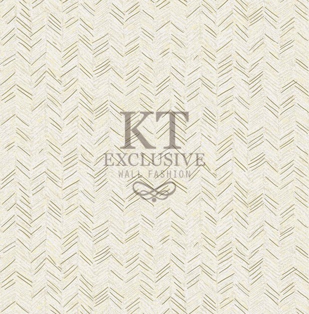 KT Exclusive EF1601 Euphorie - tapeta w jodełkę z metalicznymi akcentami