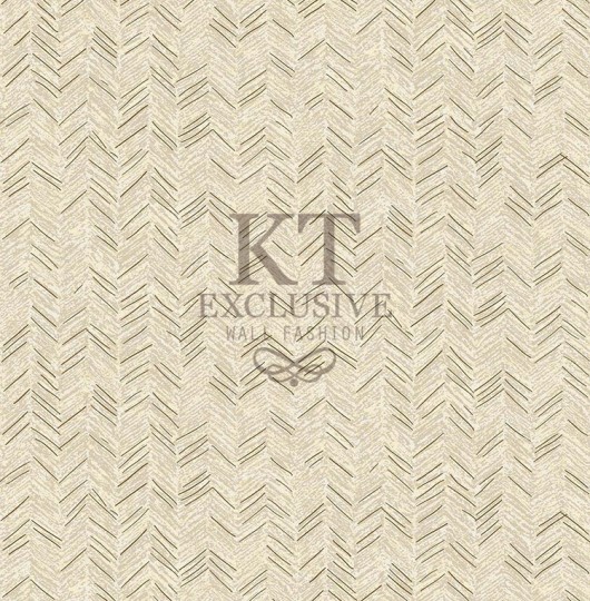 KT Exclusive EF1602 Euphorie - tapeta w jodełkę z metalicznymi akcentami