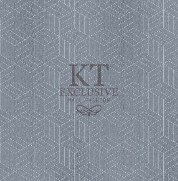KT Exclusive EF1001 Euphorie - tapeta geometryczna trójwymiarowa z metalicznymi akcentami