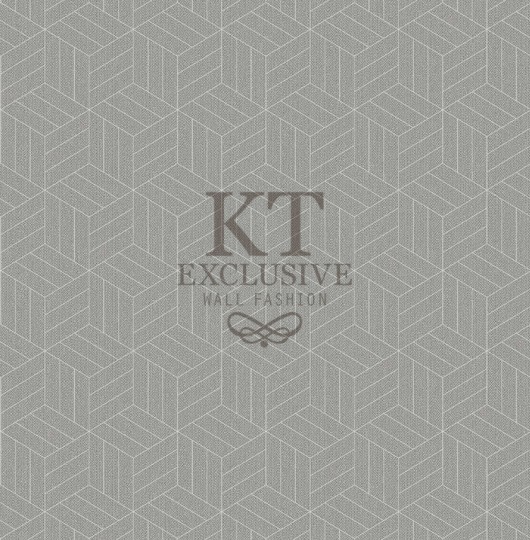 KT Exclusive EF1005 Euphorie - tapeta geometryczna trójwymiarowa z metalicznymi akcentami