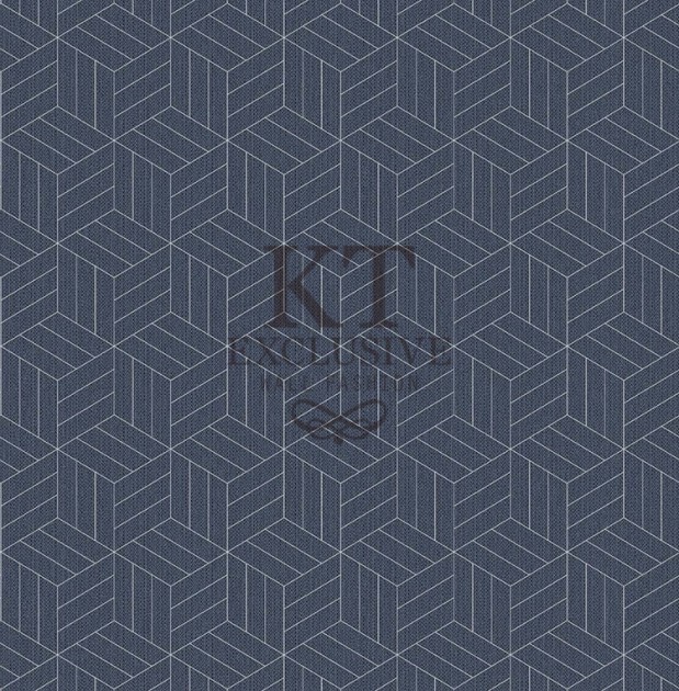 KT Exclusive EF1101 Euphorie - tapeta geometryczna trójwymiarowa z metalicznymi akcentami