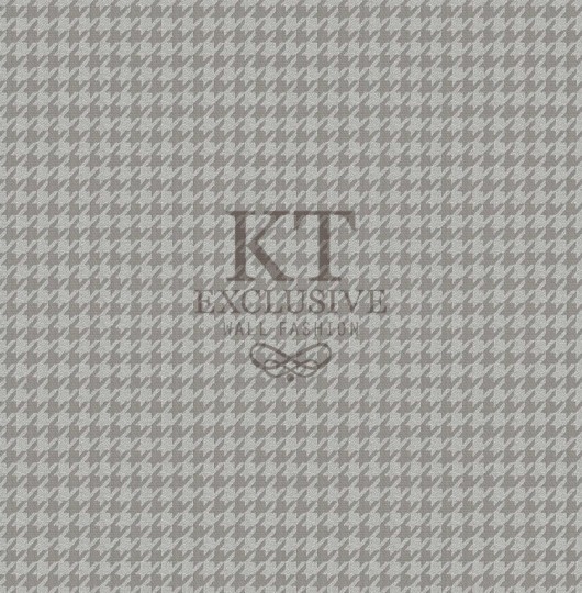 KT Exclusive KT9779-7507 Chance - tapeta tekstylna w pepitkę