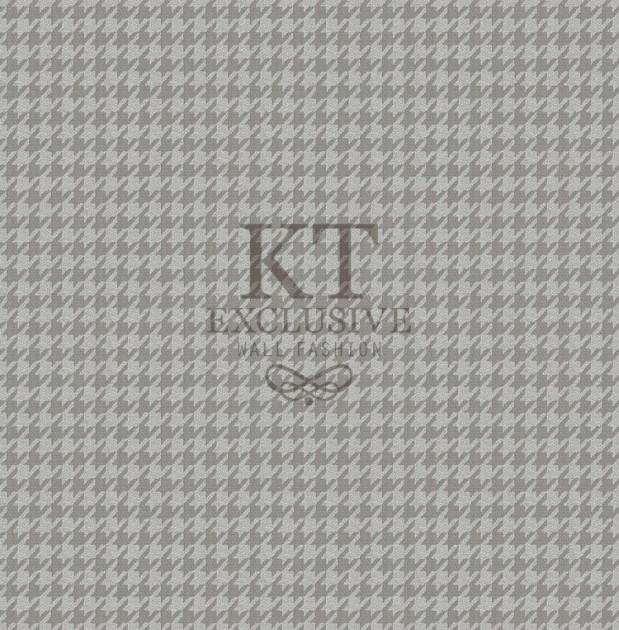 KT Exclusive KT9779-7507 Chance - tapeta tekstylna w pepitkę