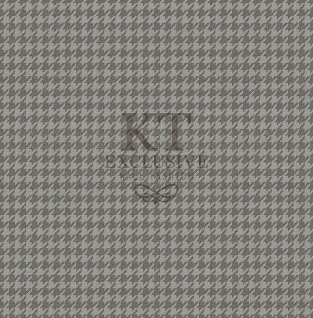 KT Exclusive KT9779-7508 Chance - tapeta tekstylna w pepitkę