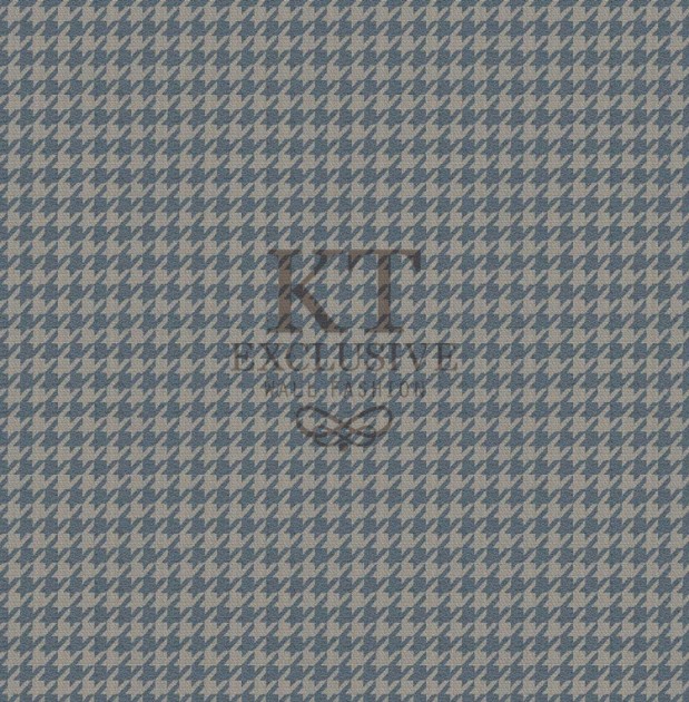 KT Exclusive KT9779-7611 Chance - tapeta tekstylna w pepitkę