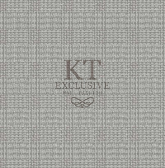 KT Exclusive KT9787-7507 Chance - tapeta tekstylna w kratkę