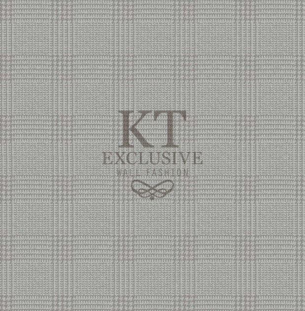 KT Exclusive KT9787-7507 Chance - tapeta tekstylna w kratkę