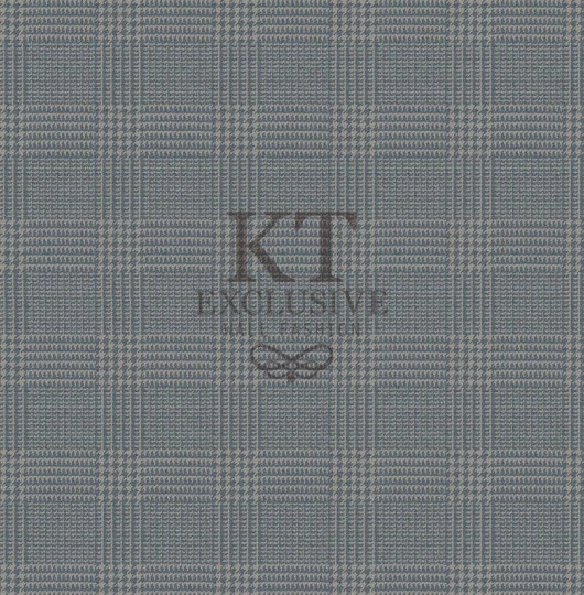 KT Exclusive KT9787-7611 Chance - tapeta tekstylna w kratkę