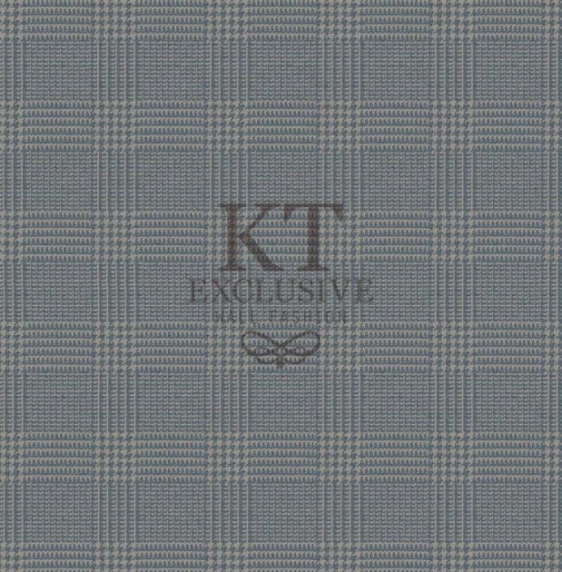 KT Exclusive KT9787-7611 Chance - tapeta tekstylna w kratkę