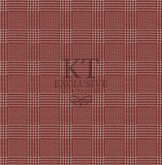 KT Exclusive KT9787-7612 Chance - tapeta tekstylna w kratkę