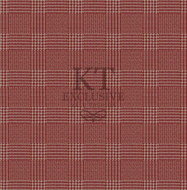 KT Exclusive KT9787-7612 Chance - tapeta tekstylna w kratkę