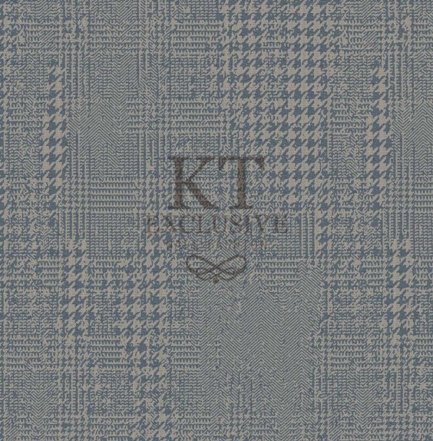 KT Exclusive KT9828-7611 Chance - tapeta tekstylna w pepitkę i jodełkę