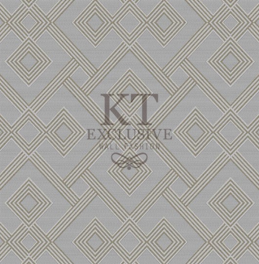 KT Exclusive KT9850-7504 Chance - tapeta tekstylna w geometryczny wzór
