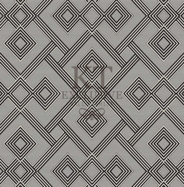 KT Exclusive KT9850-7505 Chance - tapeta tekstylna w geometryczny wzór