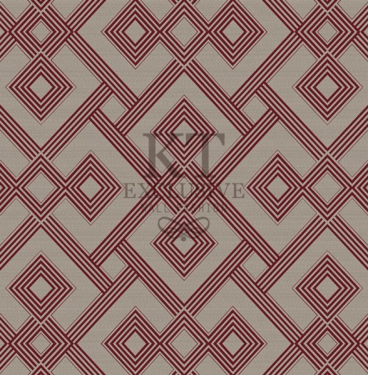 KT Exclusive KT9850-7612 Chance - tapeta tekstylna w geometryczny wzór