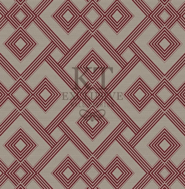 KT Exclusive KT9850-7612 Chance - tapeta tekstylna w geometryczny wzór