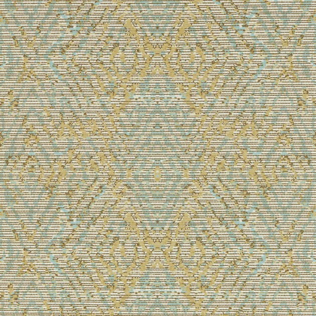 Harlequin 113212 Kasuri Hansha Buttermilk - tapeta o wzorze adamaszku