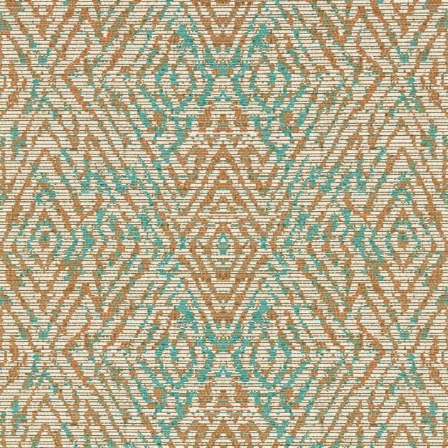 Harlequin 113213 Kasuri Hansha Paprika - tapeta o wzorze adamaszku