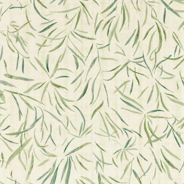 Harlequin 113194 Kasuri Moji Evergreen - tapeta w liście