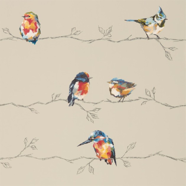 Harlequin 111486 Purity Persico Coral - tapeta w ptaki