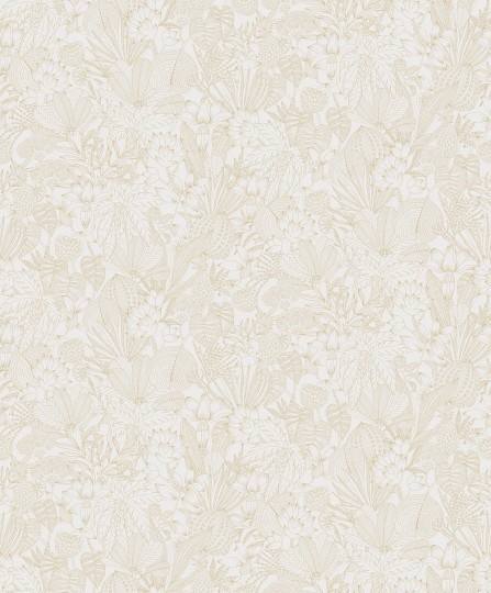 Khroma ROM102 Romance Bellis Gold - tapeta ryciny botaniczne