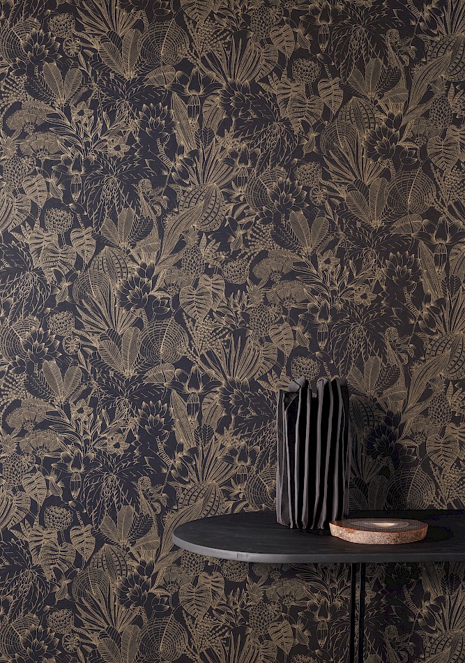 Khroma ROM103 Romance Bellis Niagara - tapeta ryciny botaniczne
