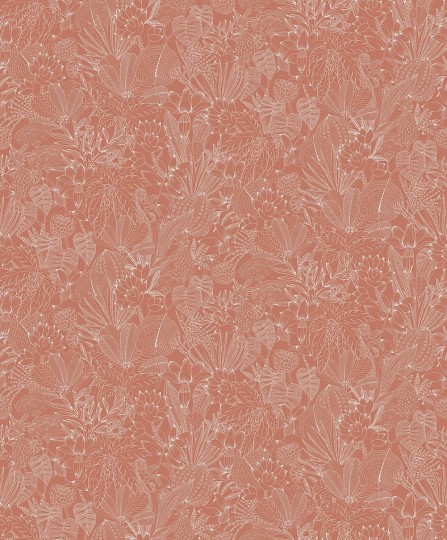 Khroma ROM104 Romance Bellis Carnelian - tapeta ryciny botaniczne