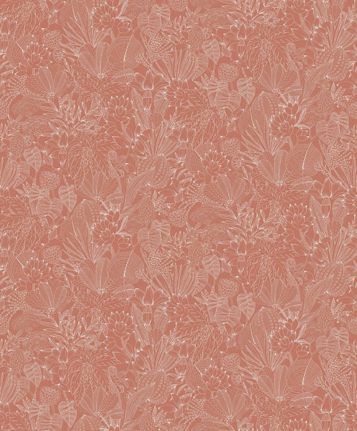 Khroma ROM104 Romance Bellis Carnelian - tapeta ryciny botaniczne