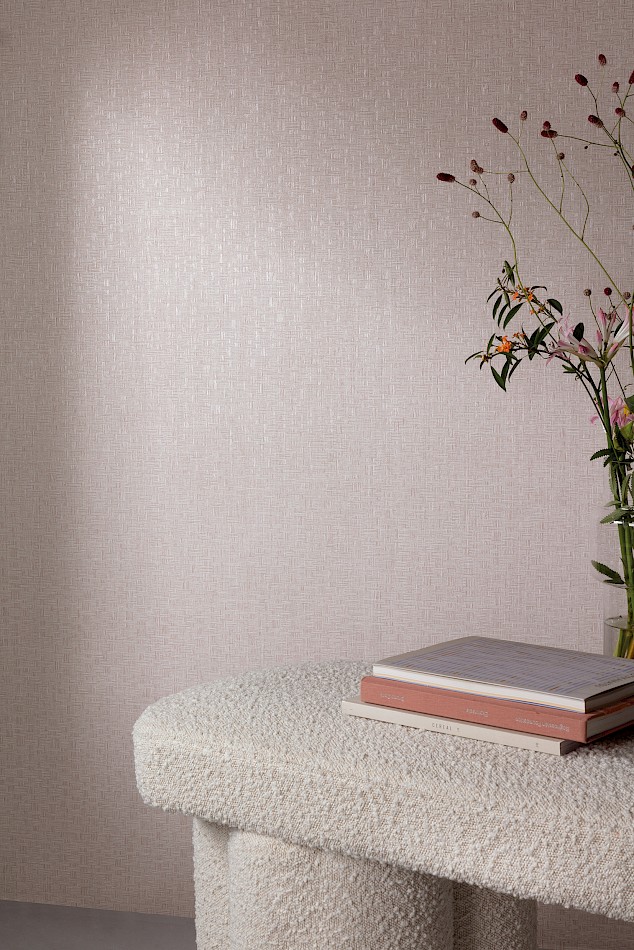 Khroma ROM305 Romance Tonnet Mist - tapeta imitująca splot włókien