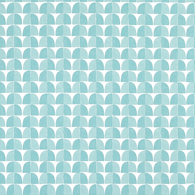 Thibaut T45018 Wanderlust Solsbury Turquoise - tapeta w geometryczny wzór