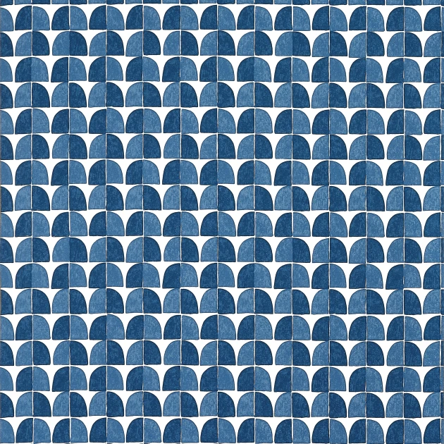 Thibaut T45023 Wanderlust Solsbury Navy - tapeta w geometryczny wzór