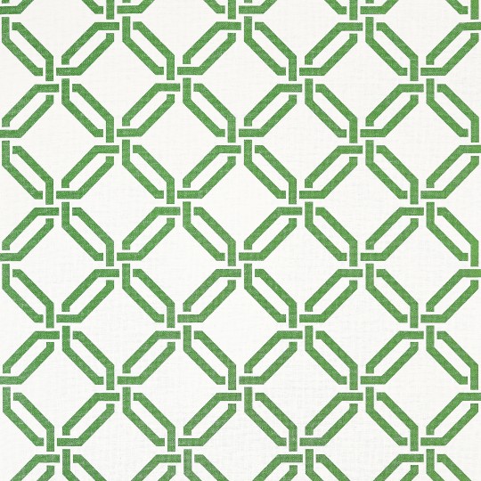 Thibaut T45051 Wanderlust Miramar Green - tapeta strukturalna w kratownicę
