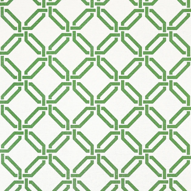 Thibaut T45051 Wanderlust Miramar Green - tapeta strukturalna w kratownicę
