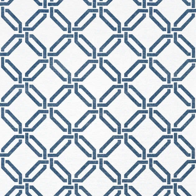 Thibaut T45052 Wanderlust Miramar Navy - tapeta strukturalna w kratownicę