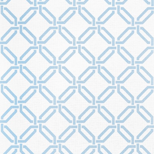 Thibaut T45053 Wanderlust Miramar Light Blue - tapeta strukturalna w kratownicę