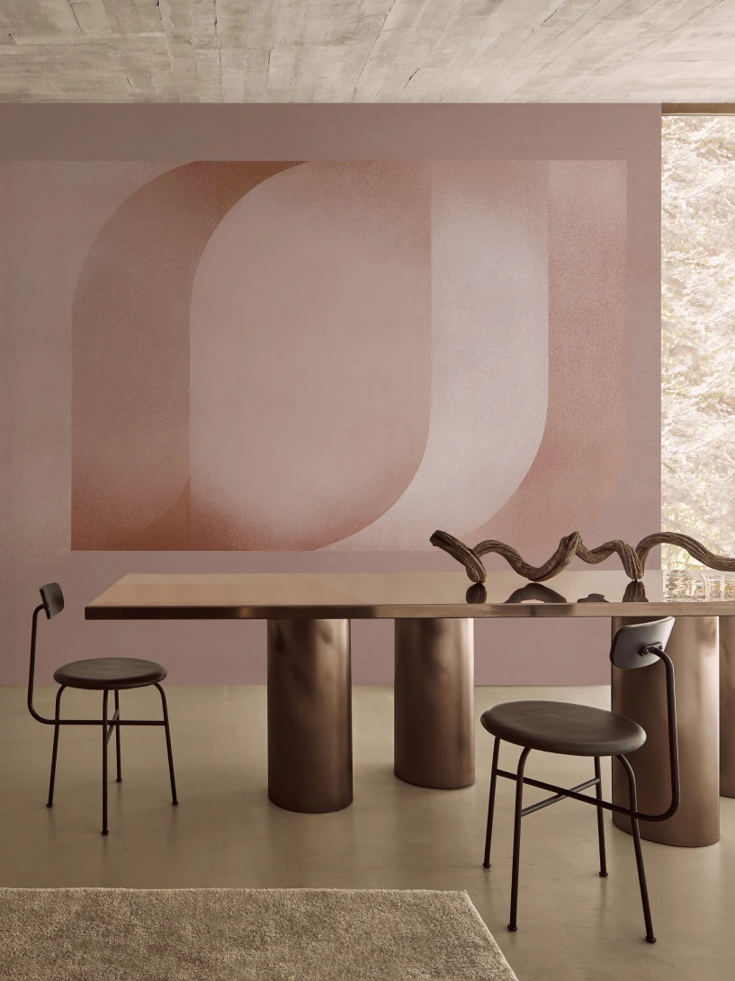 Wall & Deco WDHO2501 Contemporary 2025 Horus – mural w geometryczne, zaokrąglone kształty