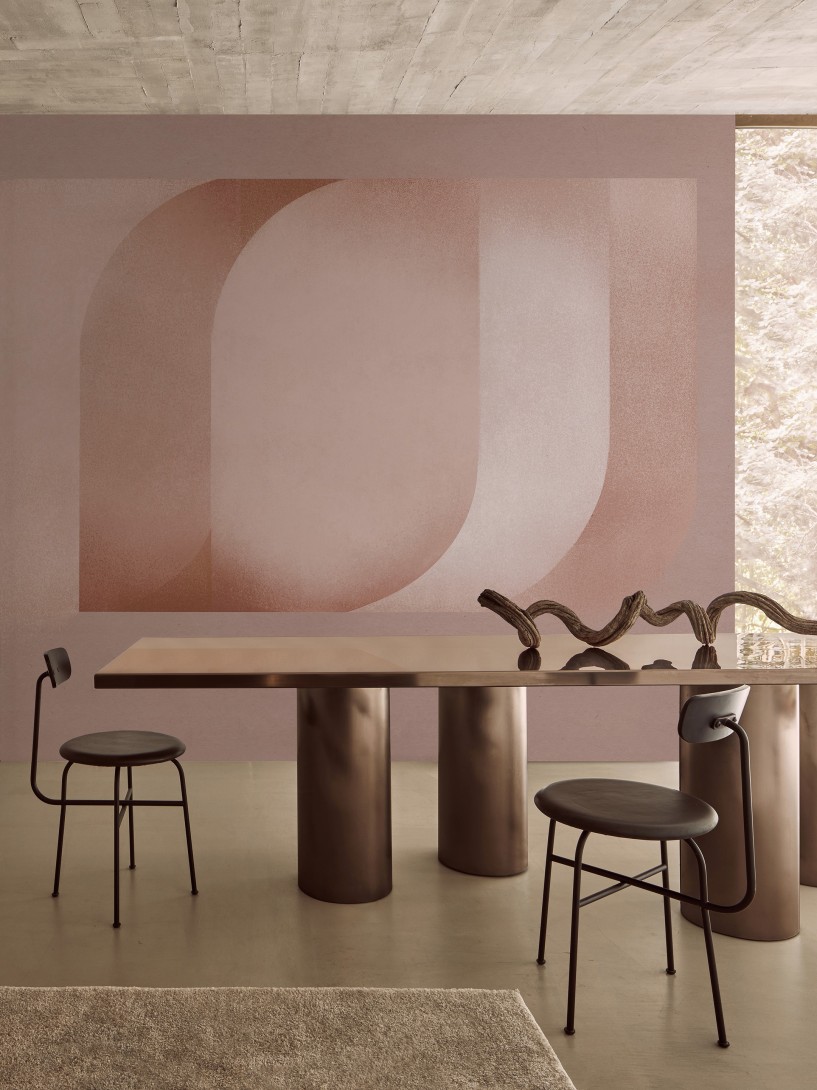 Wall & Deco WDHO2502 Contemporary 2025 Horus – mural w geometryczne, zaokrąglone kształty