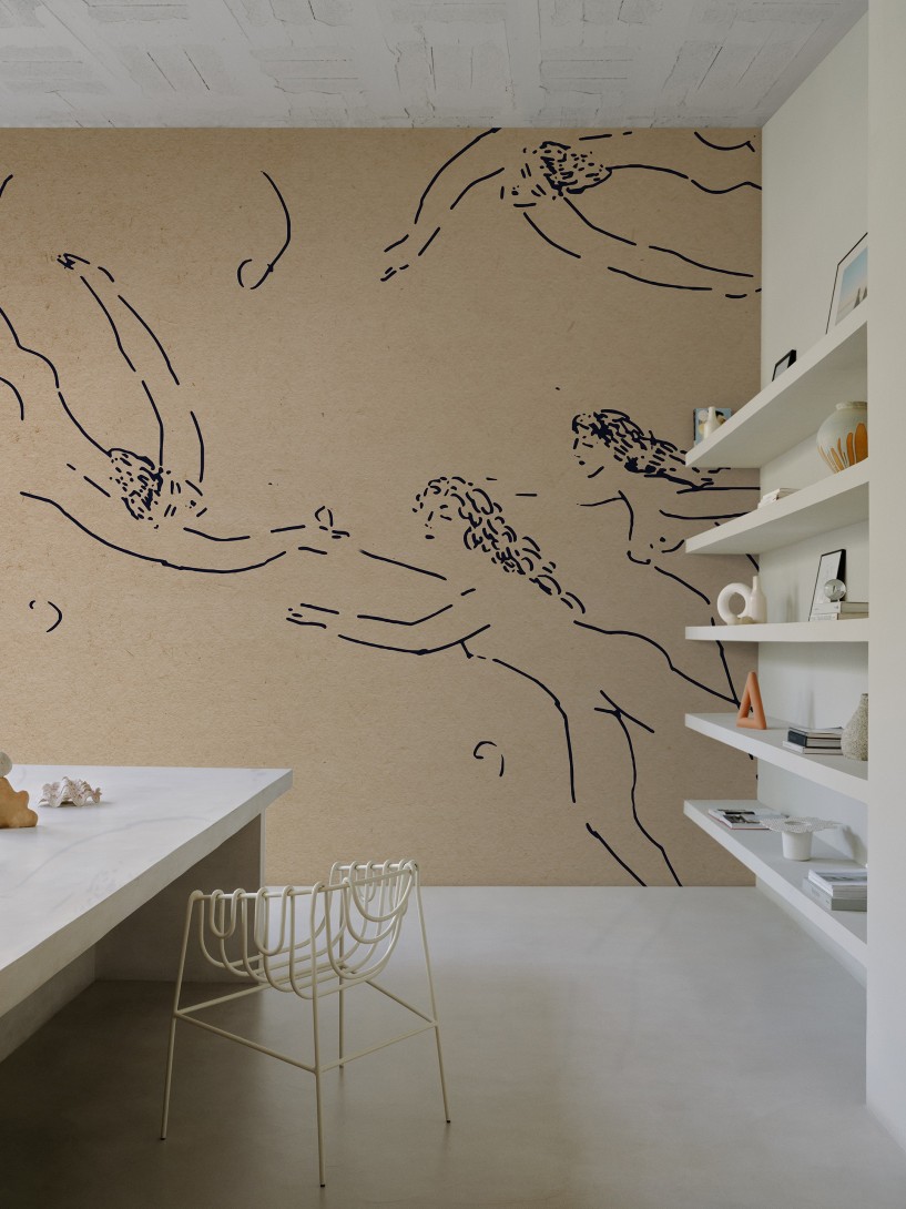 Wall & Deco WDDA2502 Contemporary 2025 Danae – mural w pływające sylwetki kobiet