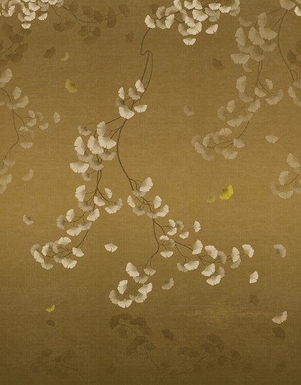 Wall & Deco WDJI2502 Contemporary 2025 Jinko – mural roślinny w orientalnym stylu