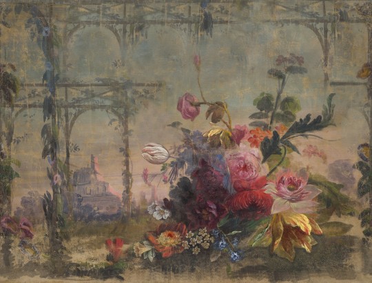 Wall & Deco WDOU2501 Contemporary 2025 Once Upon A Time – mural z baśniowym pejzażem roślinnym