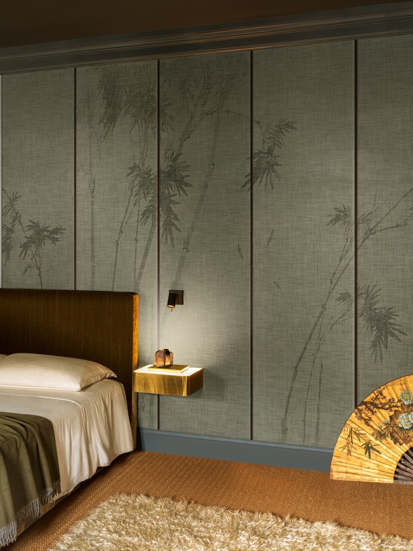 Wall & Deco WDLE2501 Contemporary 2025 Levante – mural w gałęzie bambusa