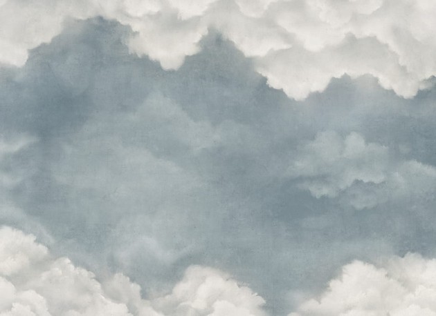 Rebel Walls R20994 Poetic Sky of Clouds Blue - mural w ręcznie malowany pejzaż nieba